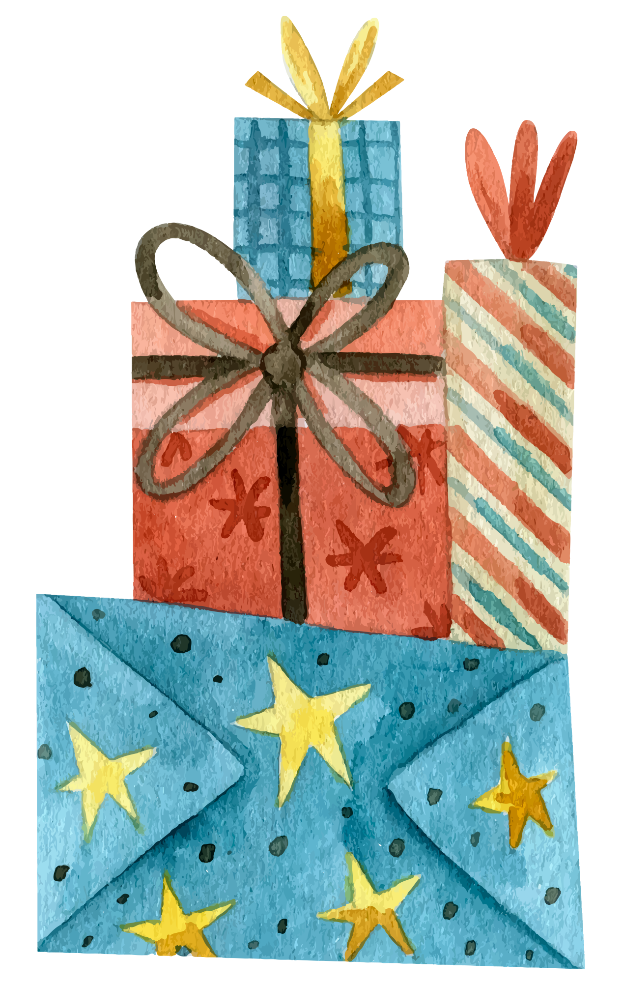 Preview for Watercolor-gift-boxes-illustration-watercolor-christmas-sticker-13bf7
