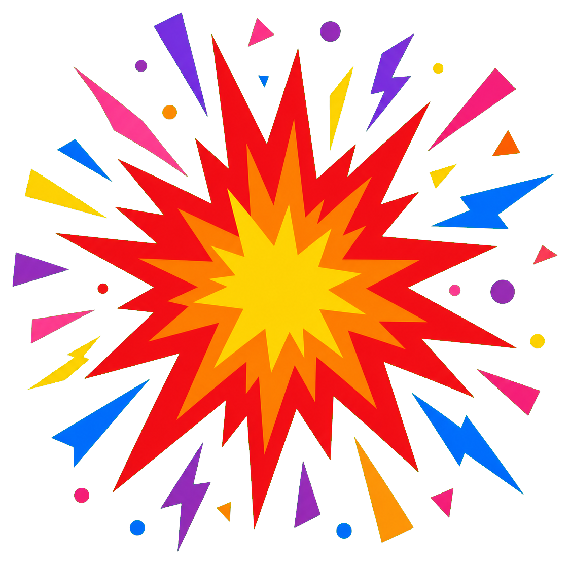 Preview for Confetti Like Burst Sticker