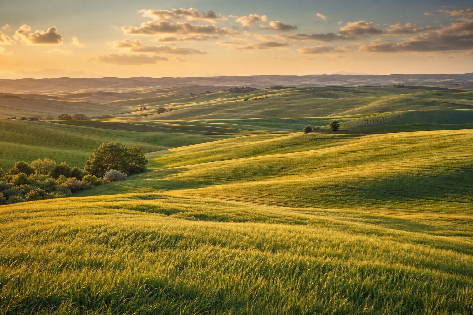 Preview for Golden Afternoon Rolling Farm Hills Background