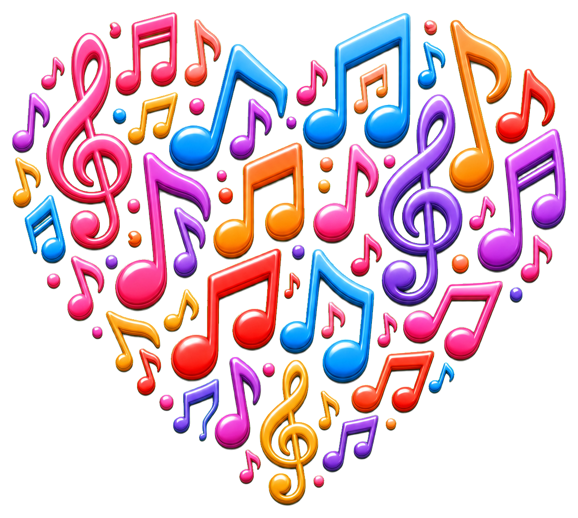 Preview for Music Heart Notes Sticker