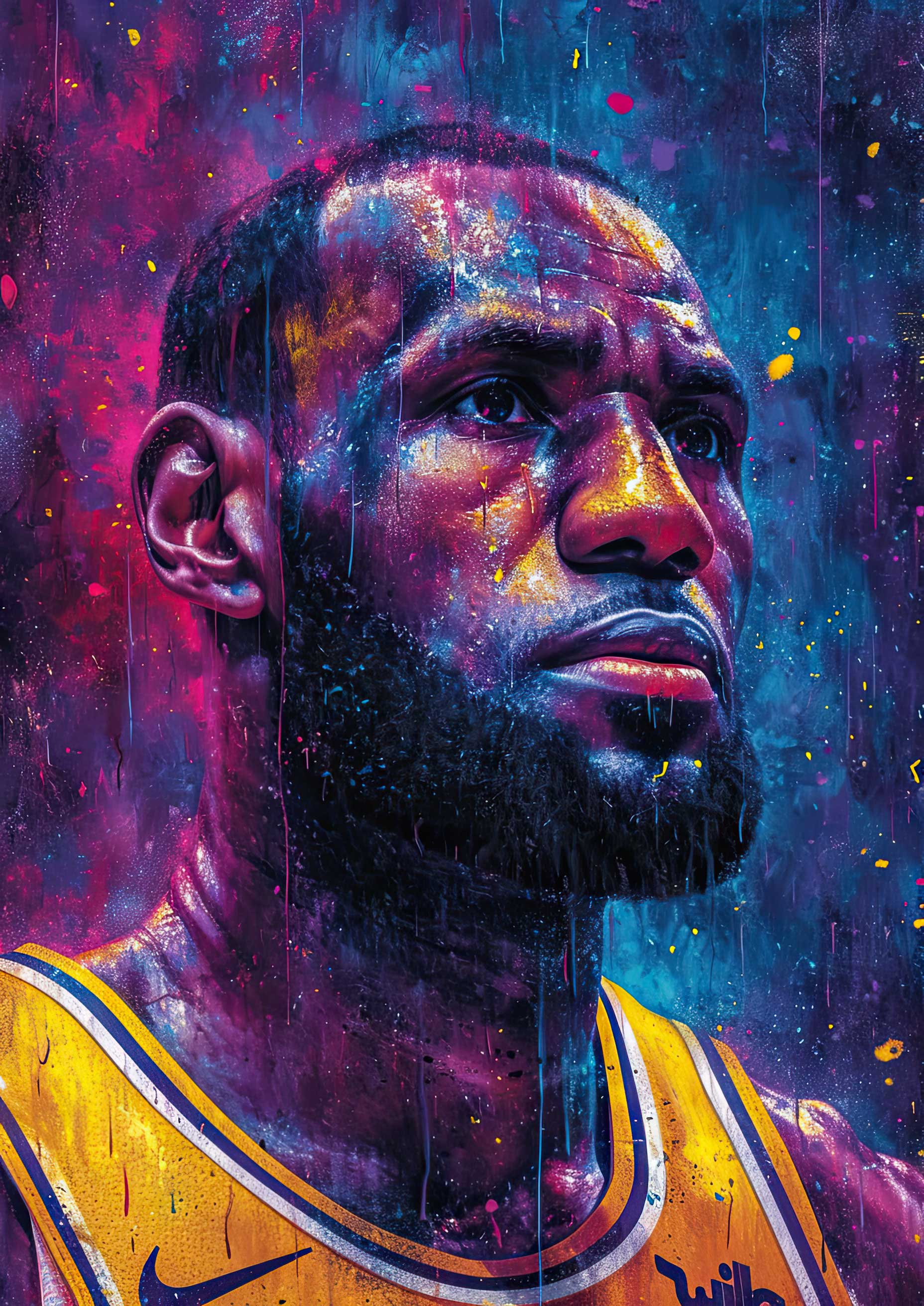 Preview for Lebron-james-artistic-portrait-celebrities-background-36124