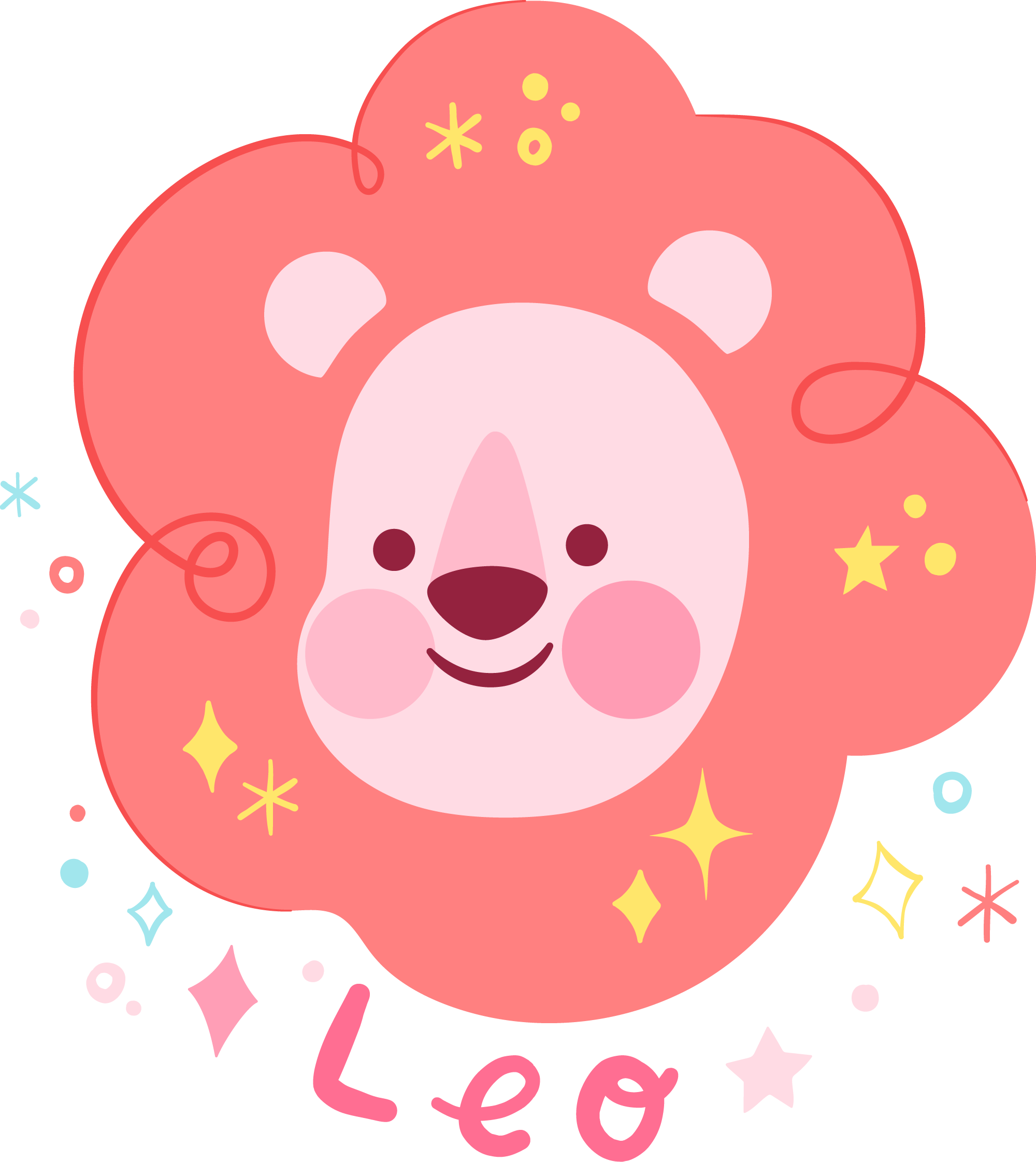 Preview for Lola-bear-graphic-design-zodiac-sticker-5b9cc