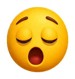 Preview for Sleepy Face Emoji Sticker