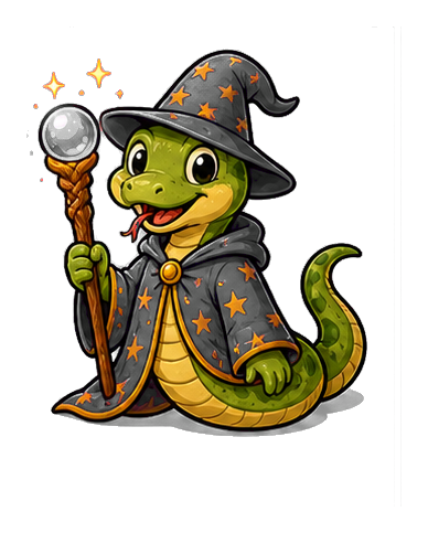 Preview for Wizard Snake Sticker For Creative Designs