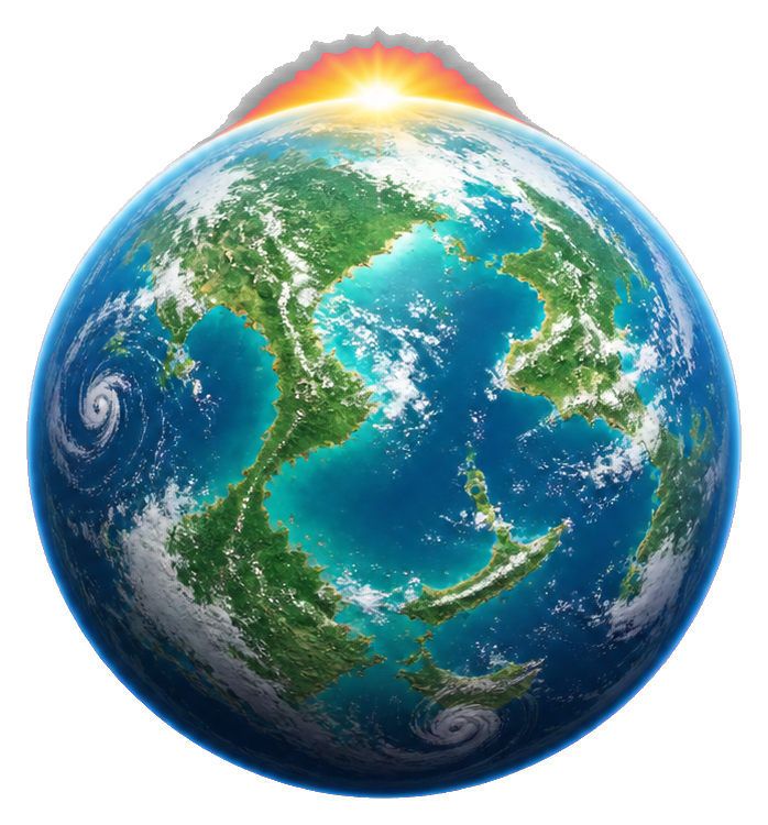 Preview for Realistic Sunrise Earth Sticker