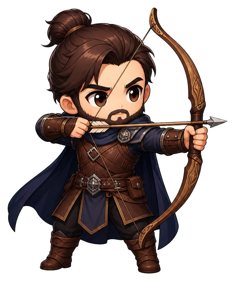 Preview for Kawaii Archer Sticker For Creative Designs