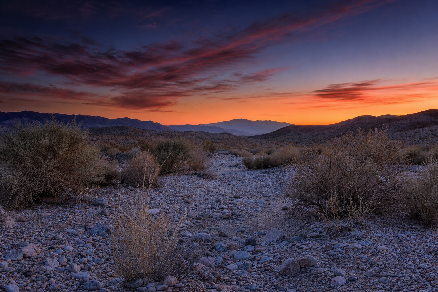 Preview for Desert Sunset Background Stock Image