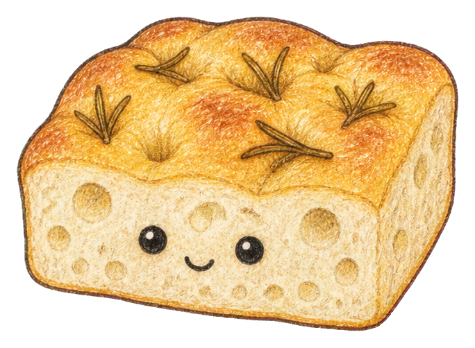 Preview for Focaccia Slice With Rosemary Sticker