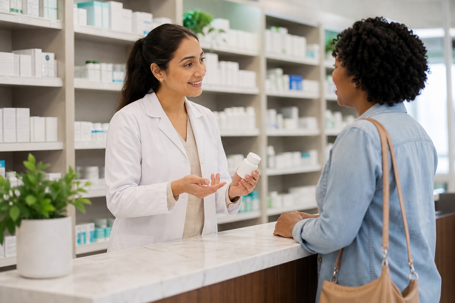 Preview for Pharmacist Consultation Stock Background
