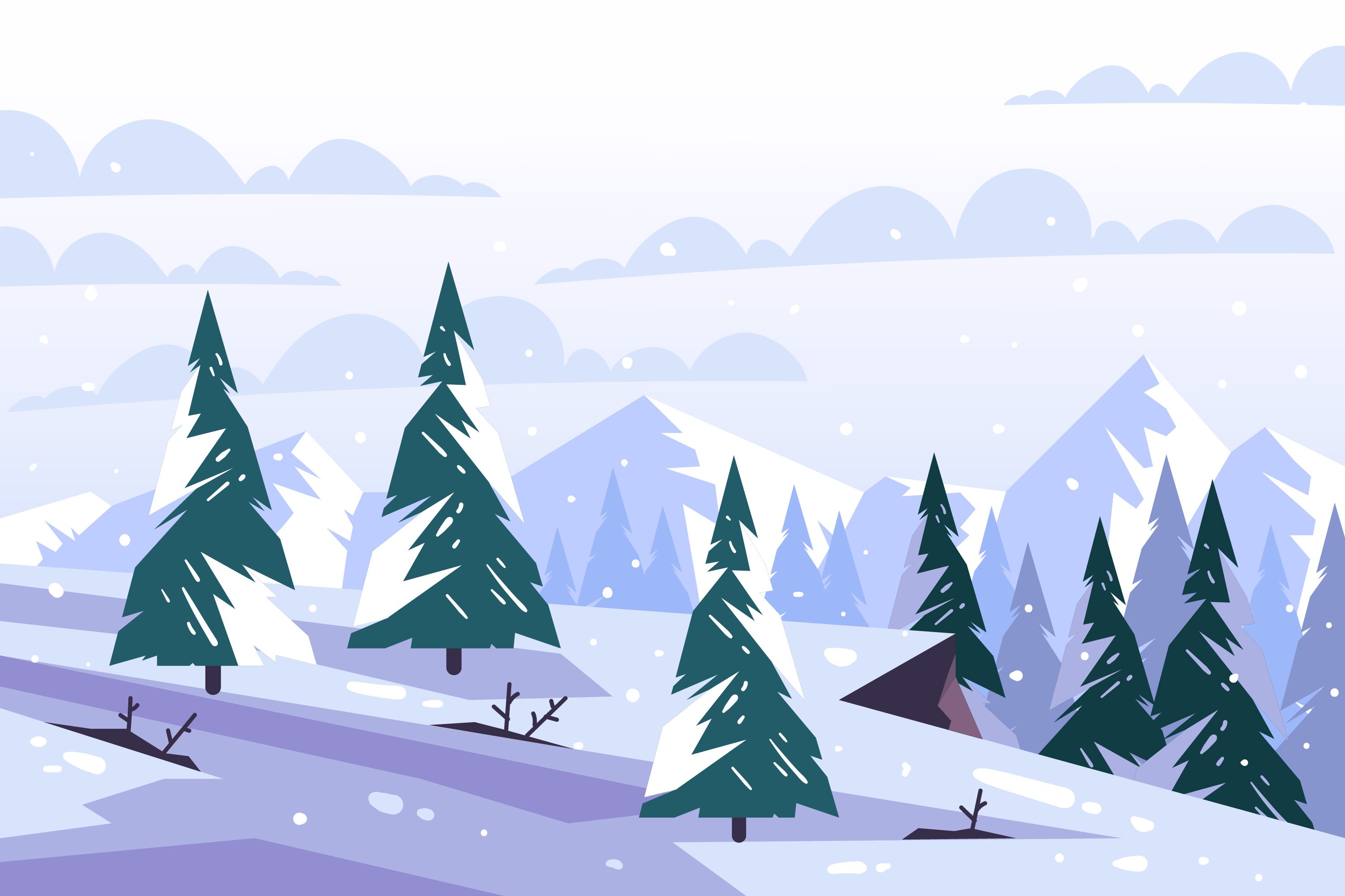 Preview for Winter-wonderland-scene-background-b6718