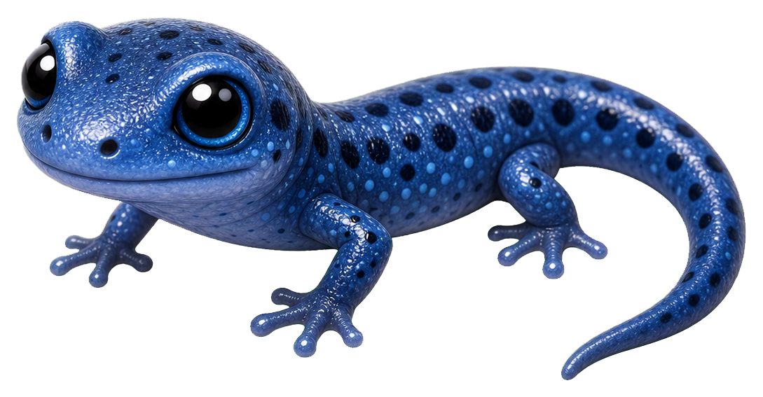 Preview for Tiny Blue Salamander Sticker