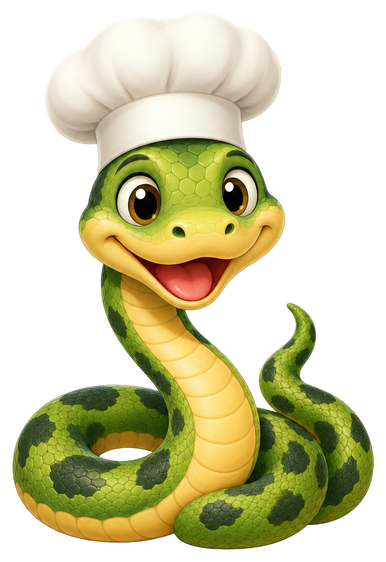 Preview for Snake Chef Sticker Graphic