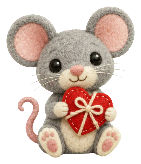 Preview for Valentine Keepsake Heart Mouse