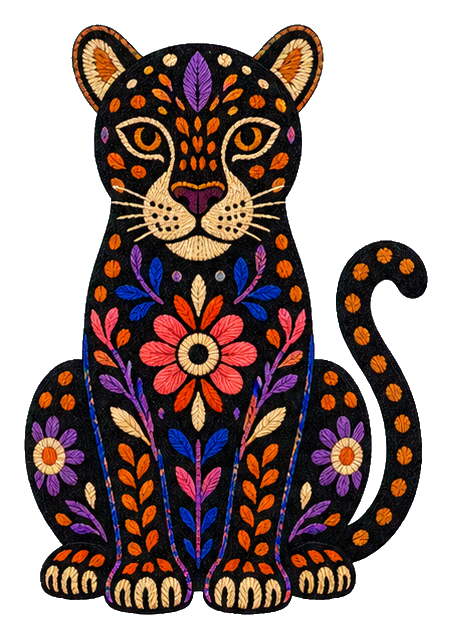 Preview for Frida Kahlo Jaguar Blossom Sticker