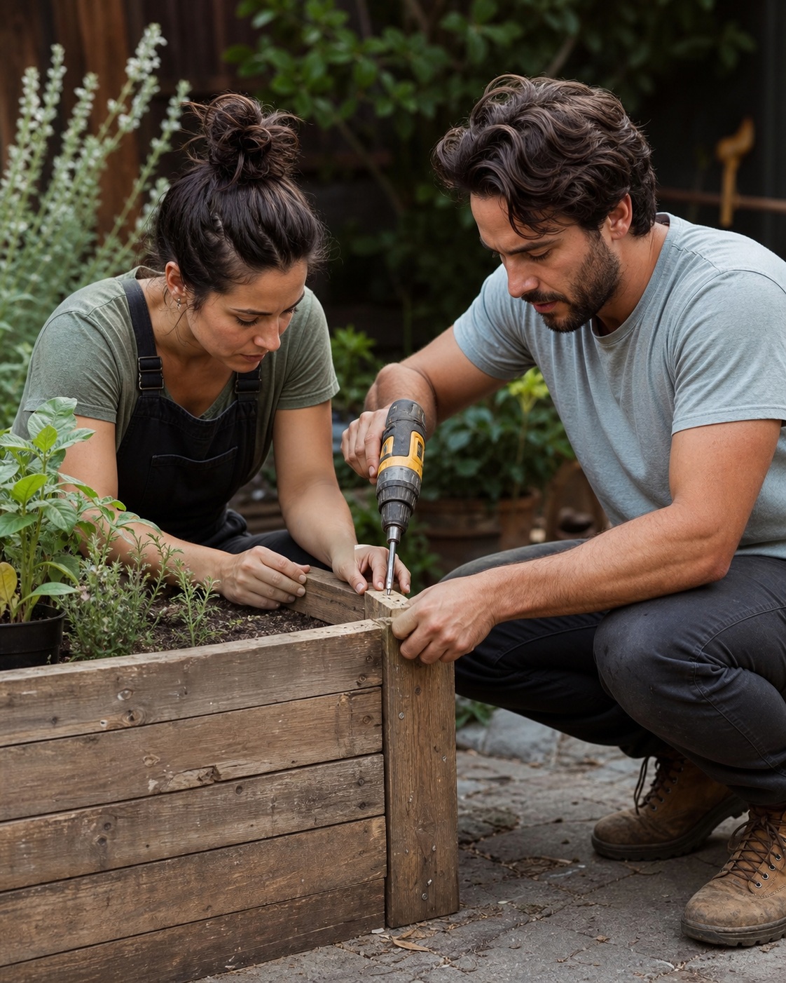 Preview for Community Garden Raised Bed Stock Background