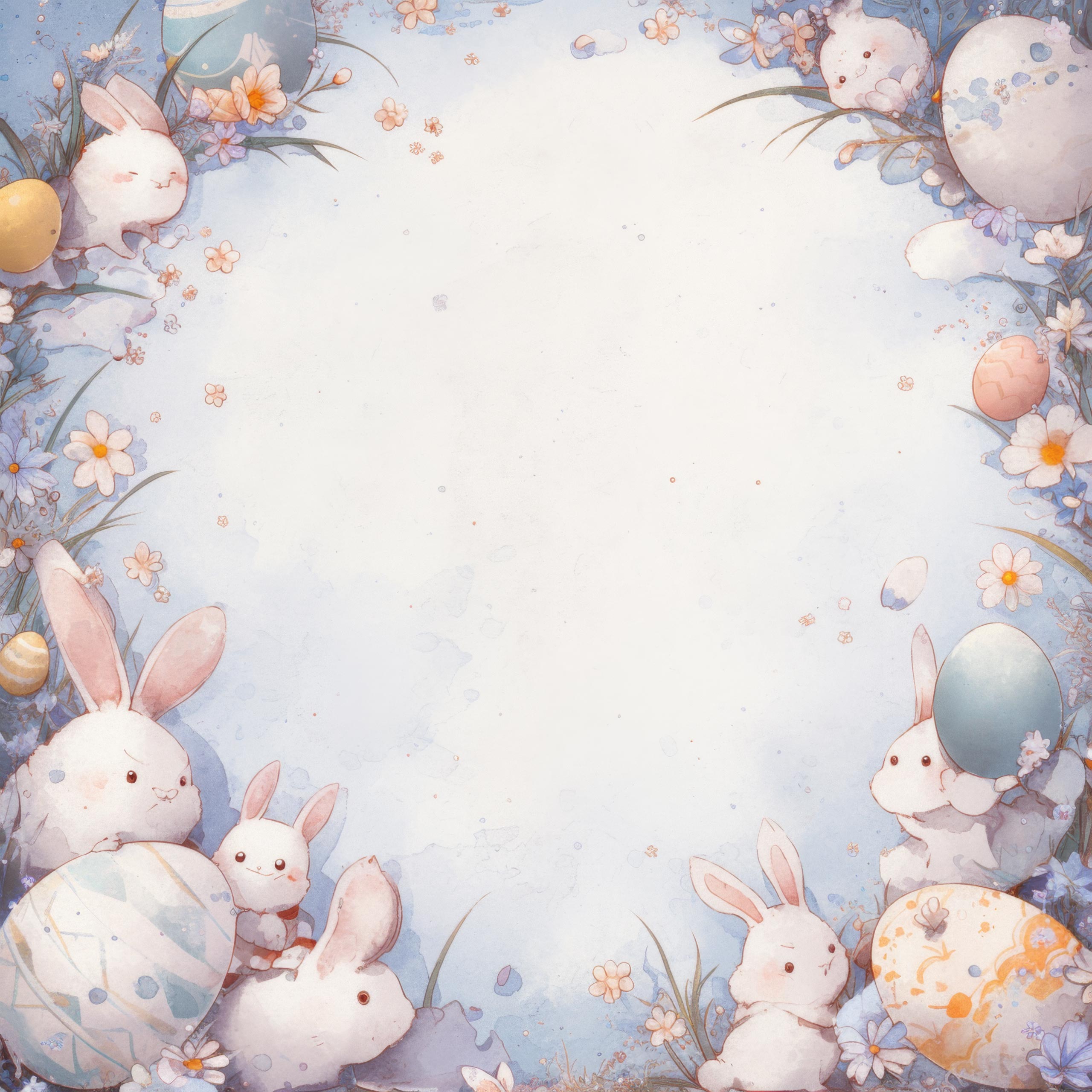 Preview for Easter-bunny-frame-template-background-58af1