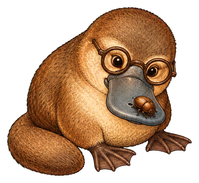Preview for Platypus Studying A Beetle