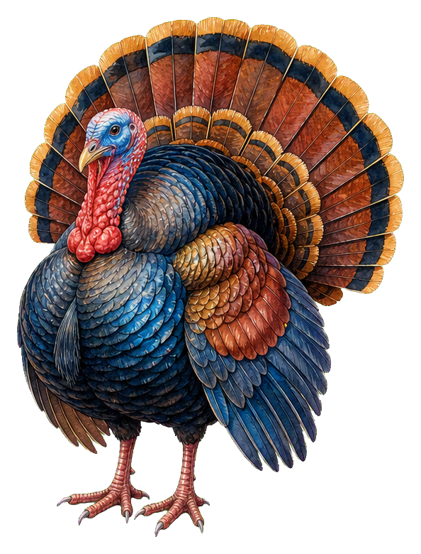Preview for Watercolor Turkey Sticker Graphic