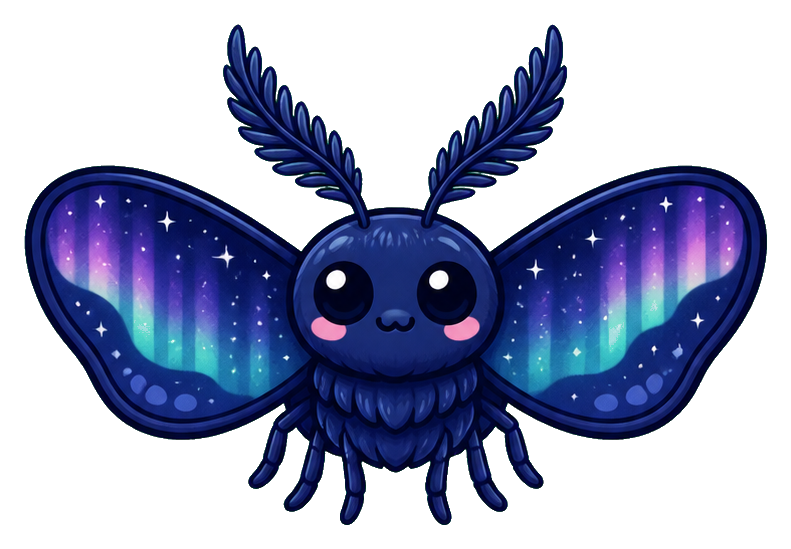 Preview for Aurora Puff Moth Sticker