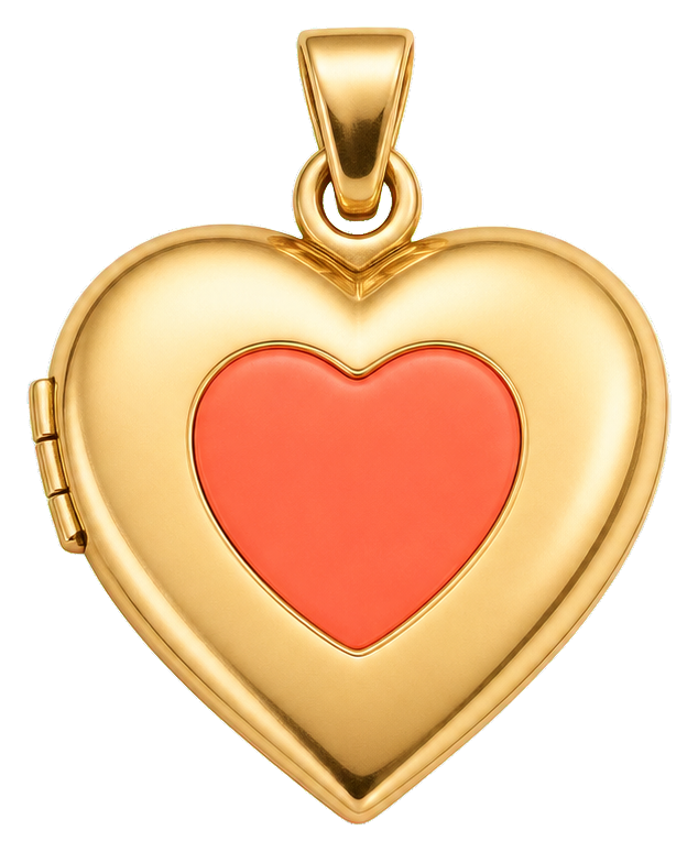 Preview for Gold Heart Locket Sticker