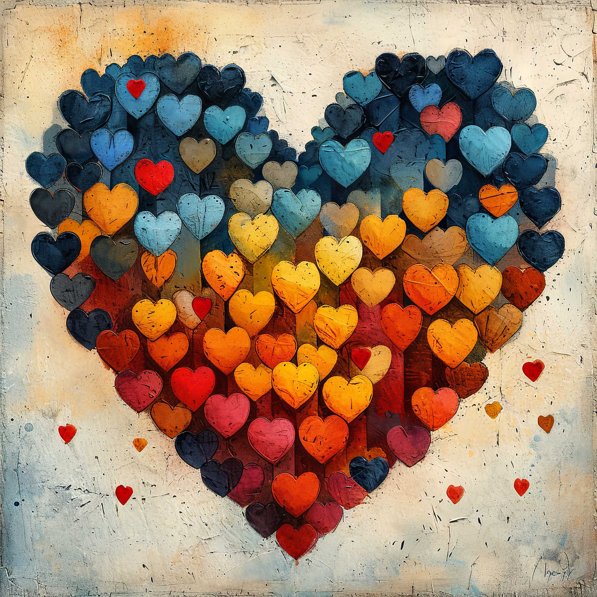 Preview for Heart-collage-art-template-love-background-62be6