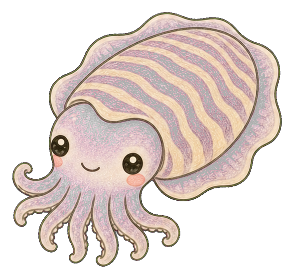 Preview for Kawaii Cuttlefish Sticker