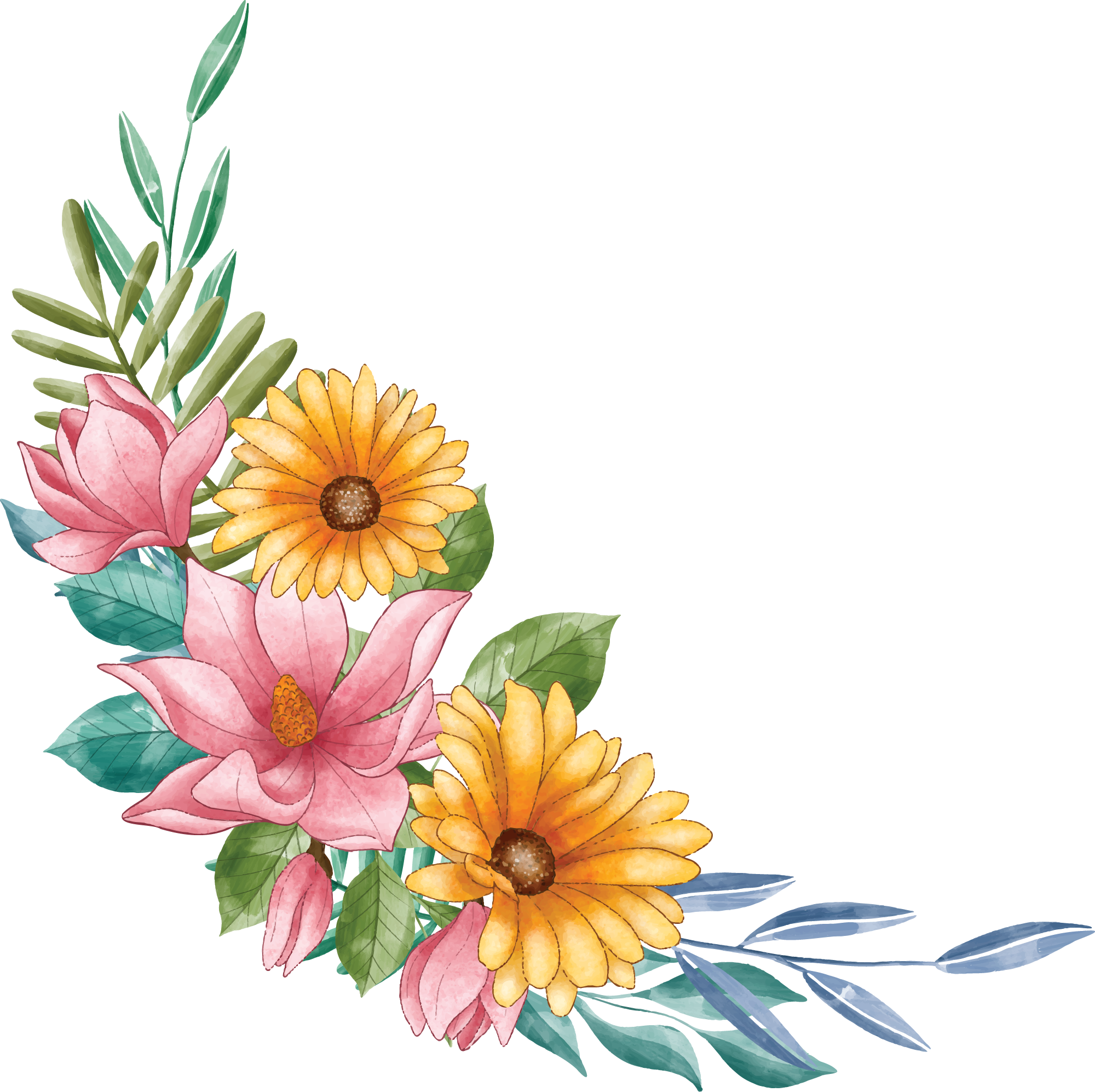 Preview for Floral-arrangement-template-flowers-sticker-4f640