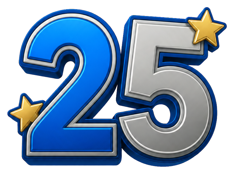 Preview for 25 Silver Star Birthday Number Sticker