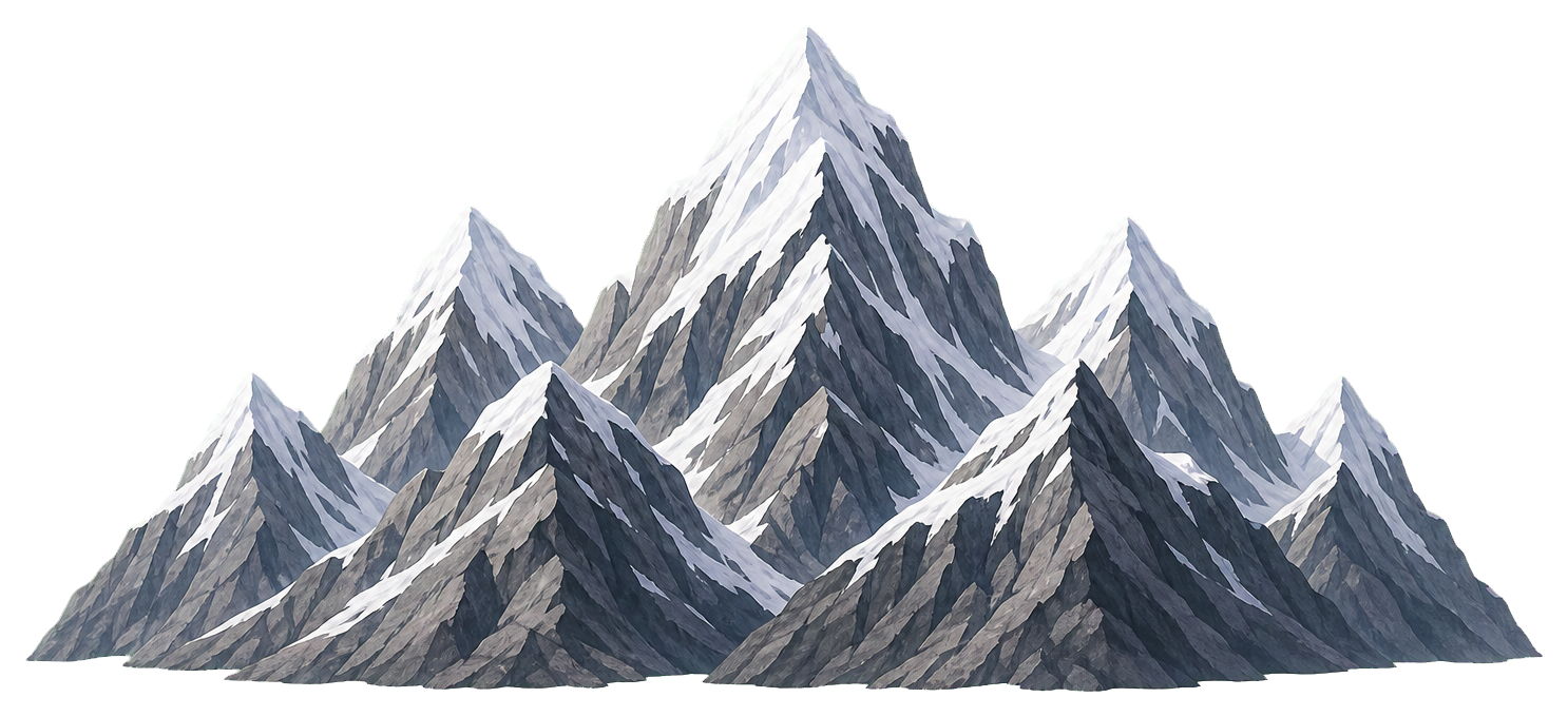 Preview for Mountain Peaks Sticker For Nature Designs