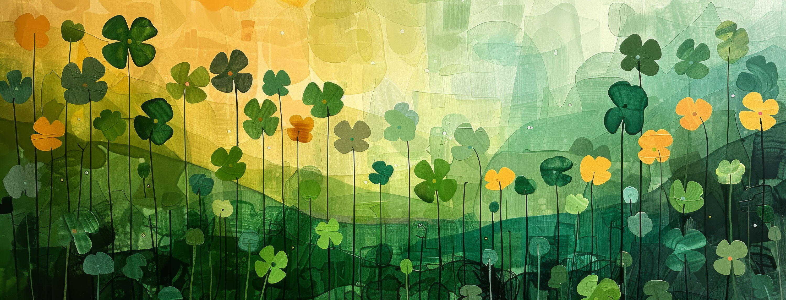 Preview for Shamrocks-pixel-art-field-st-patricks-background-893c5