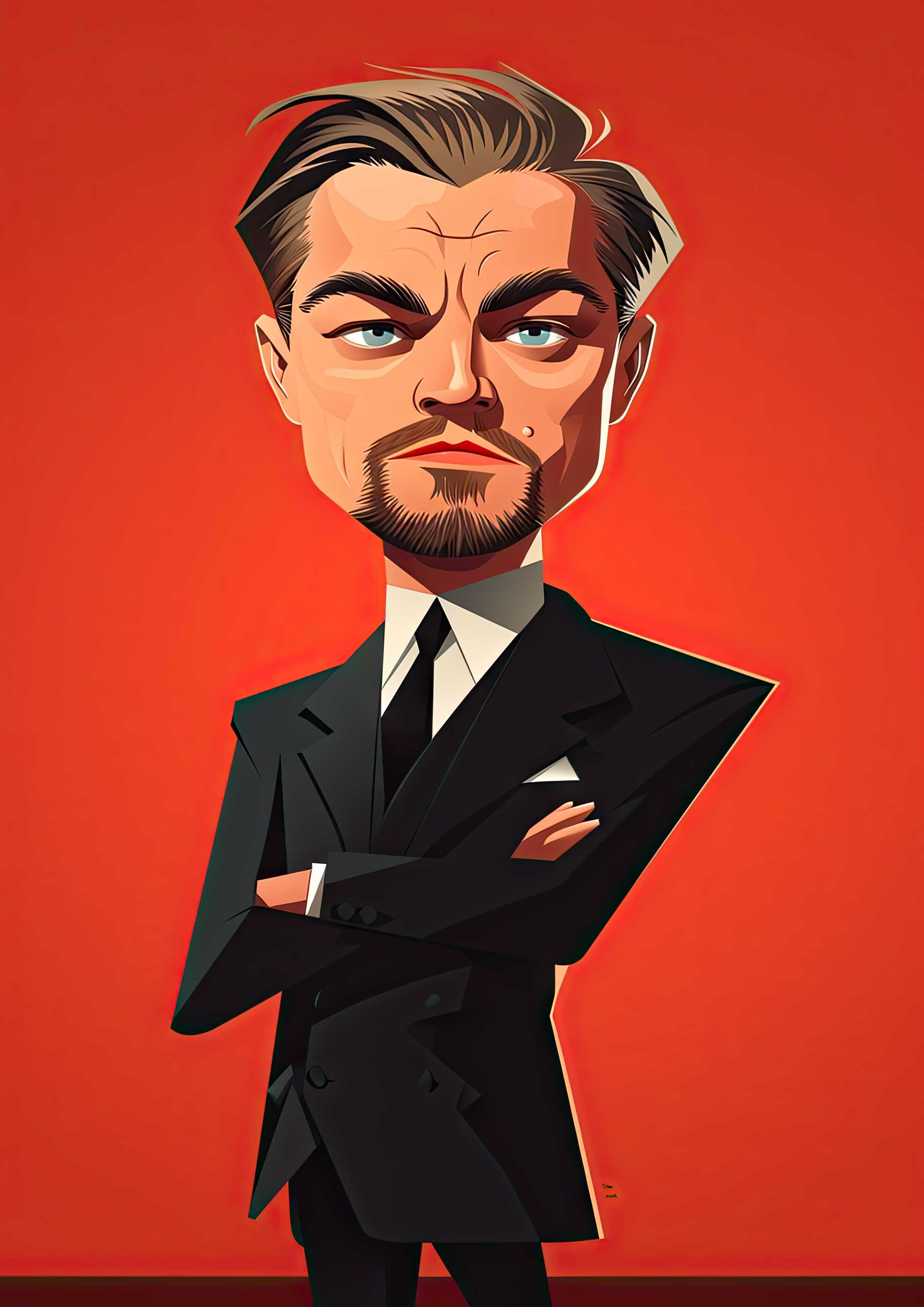 Preview for Leonardo-dicaprio-caricature-art-celebrities-background-a242c