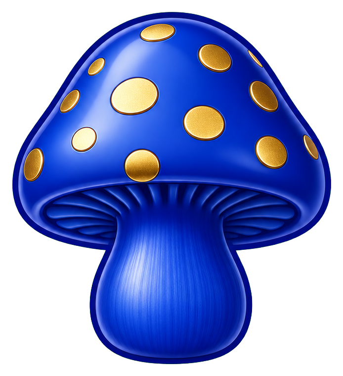 Preview for Blue Mushroom Sticker Graphic
