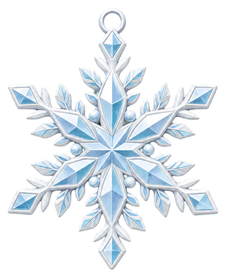 Preview for Snowflake Ornament Sticker For Winter Designs