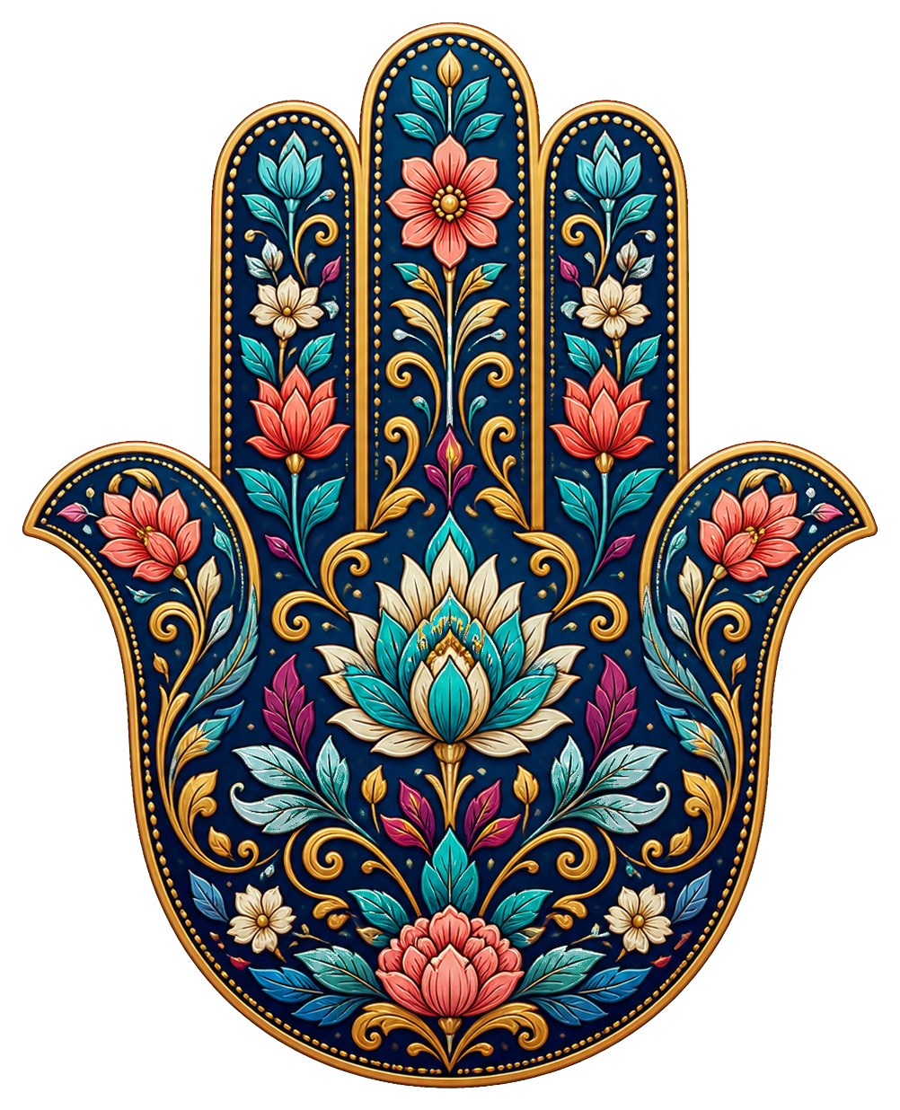 Preview for Hamsa Flower Sticker