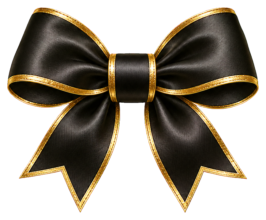 Preview for New Year Black And Gold Bow