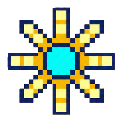 Preview for Gold Arcade Power Burst Pixel Sticker
