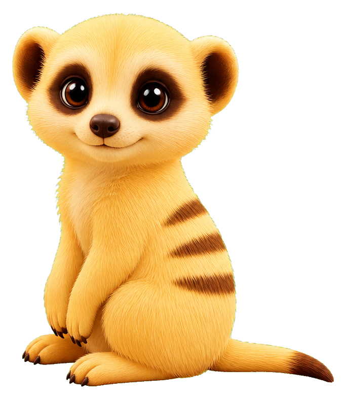 Preview for Lemon Stripe Meerkat Sticker