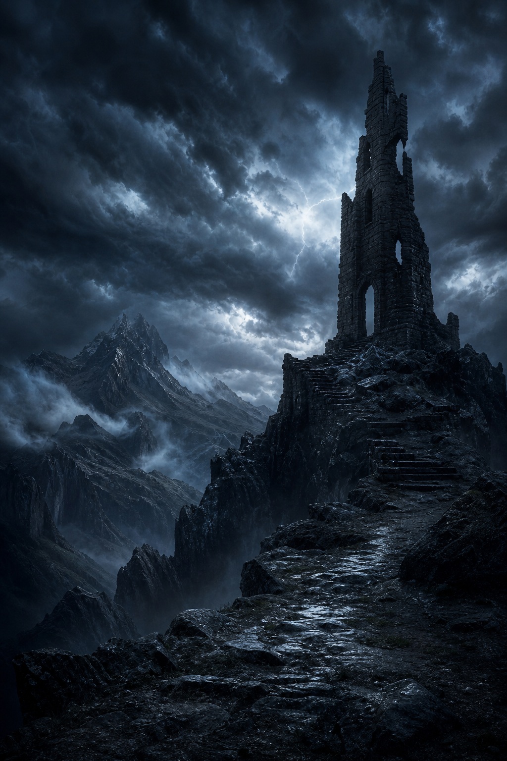 Preview for Dark Fantasy Ruins Background