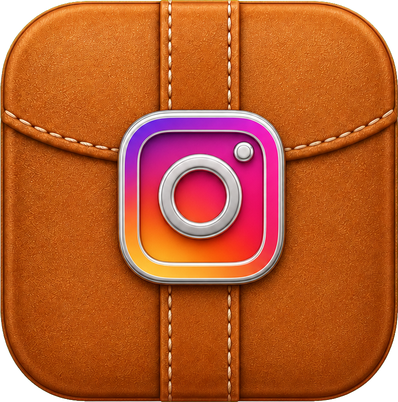 Preview for Caramel Leather App Icon Sticker