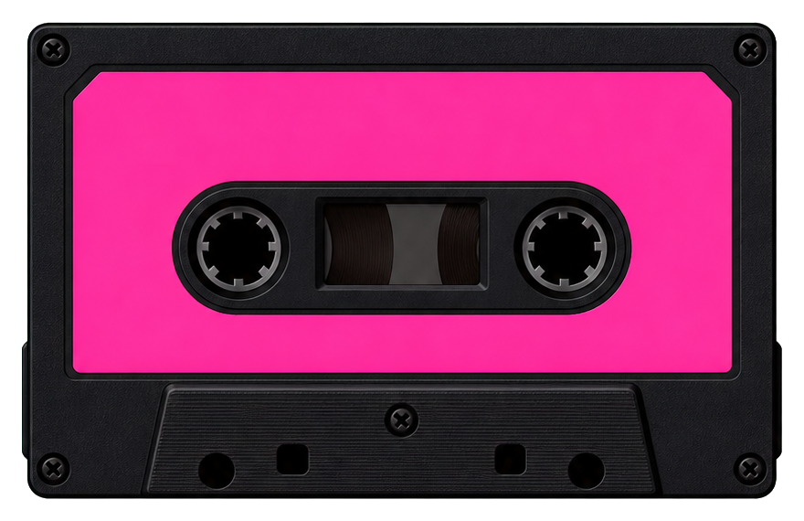 Preview for Black Cassette Sticker For Pink Aesthetic Designs