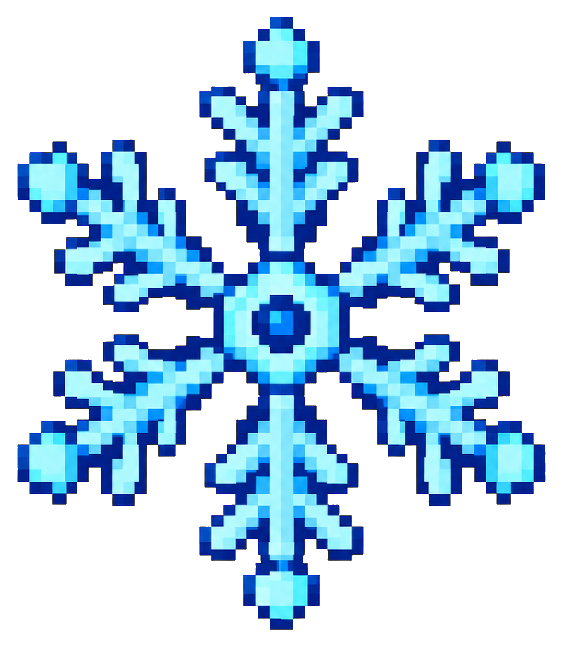 Preview for Pixel Ice Snowflake