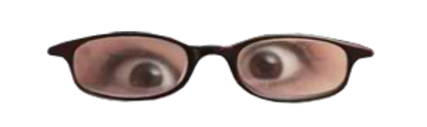 Preview for Eyes-behind-glasses-sticker-43d14