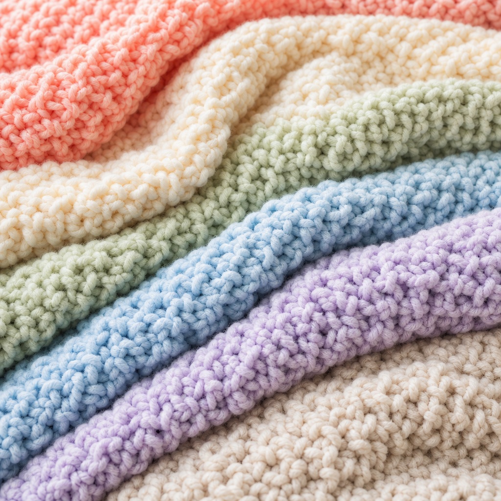 Preview for Pastel Knit Baby Blanket Background