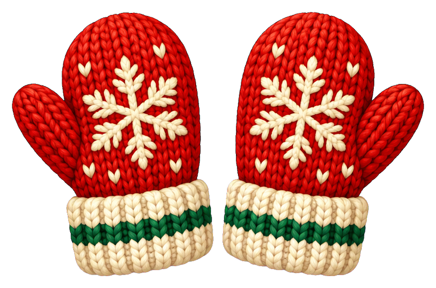 Preview for Christmas Knit Mitten Pair