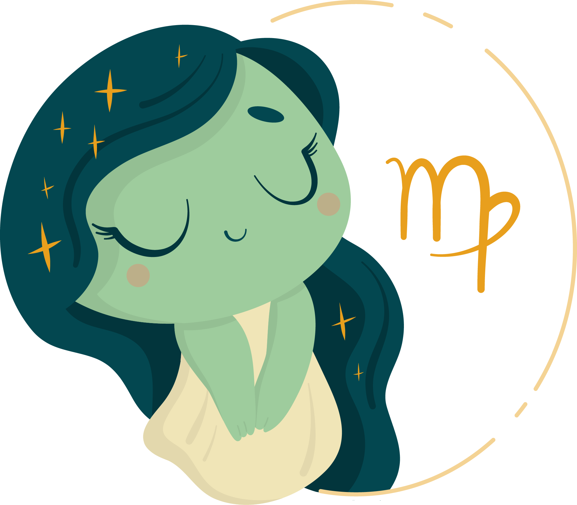 Preview for Virgo-zodiac-illustration-sticker-a22f1