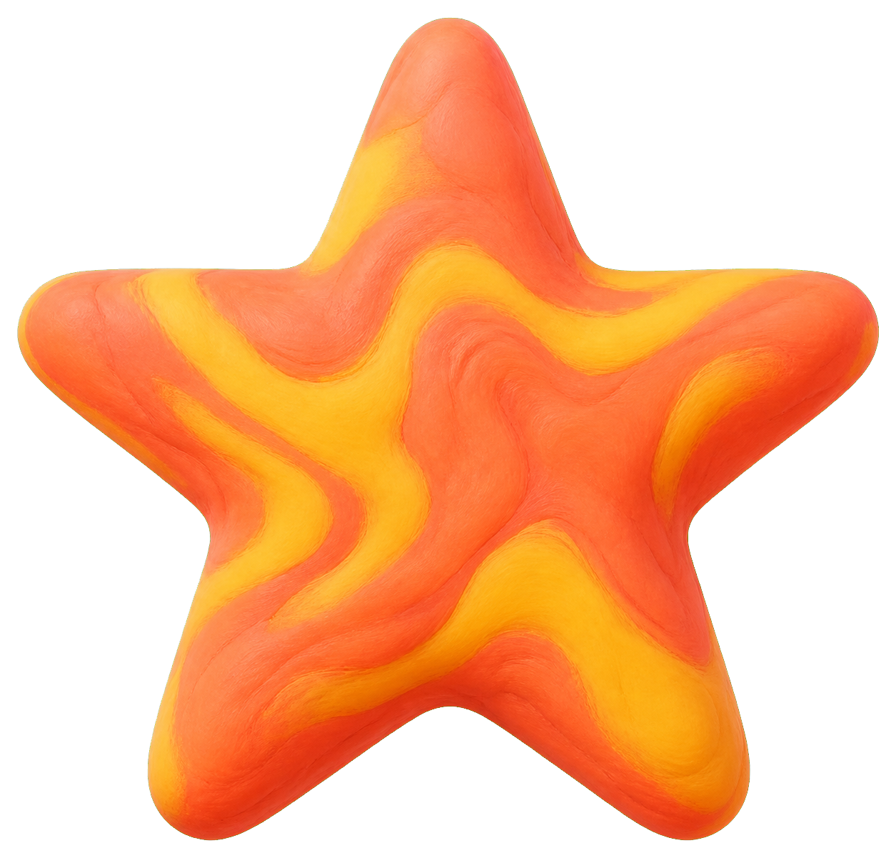 Preview for Puffy Clay Star Sticker