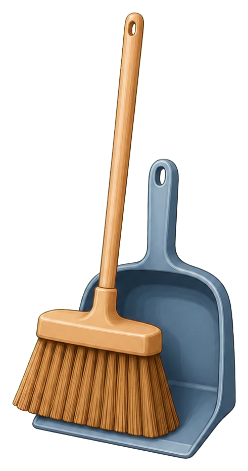 Preview for Broom And Dustpan Sticker