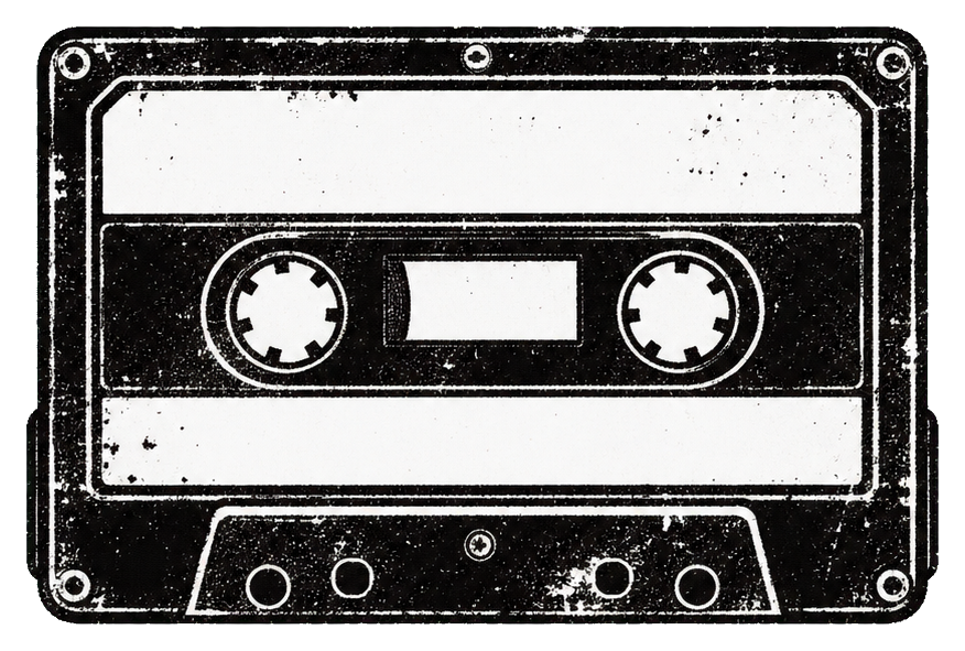 Preview for Distressed Blank Cassette Sticker