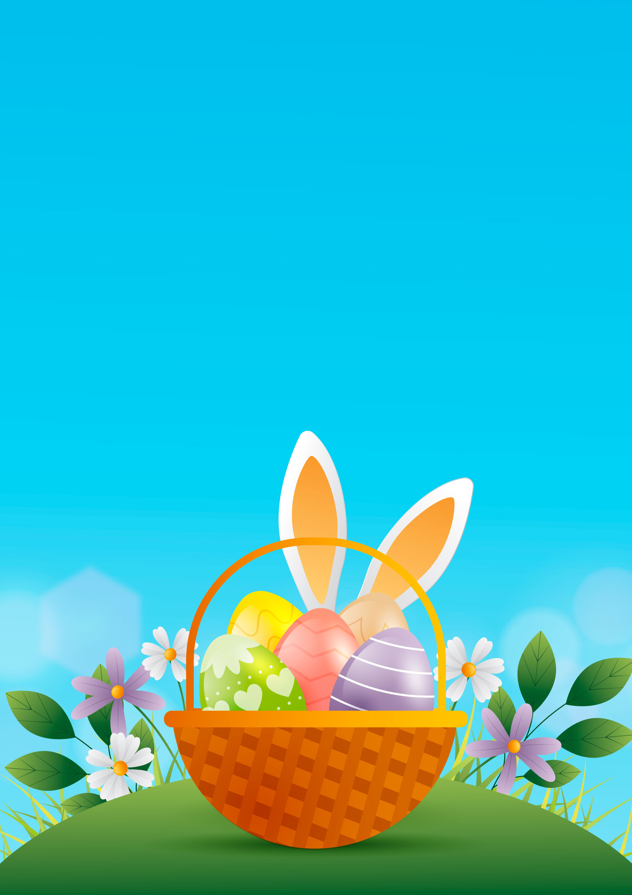 Preview for Easter-basket-eggs-bunny-ears-background-24b4e