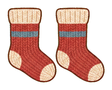 Preview for Cranberry Winter Socks Sticker